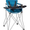 Brunner Campeggio|Seggiolone da viaggio salvaspazio per bambini 6 mesi a 4 anni "action baby equiframe" in acciaio e poliestere blu 49,5x67x58/94 cm