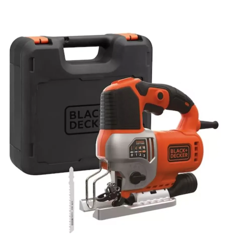 Seghetti Alternativi E Gattuccio-Black+Decker Seghetto alternativo "bes610k-qs" lama 19 mm 650w