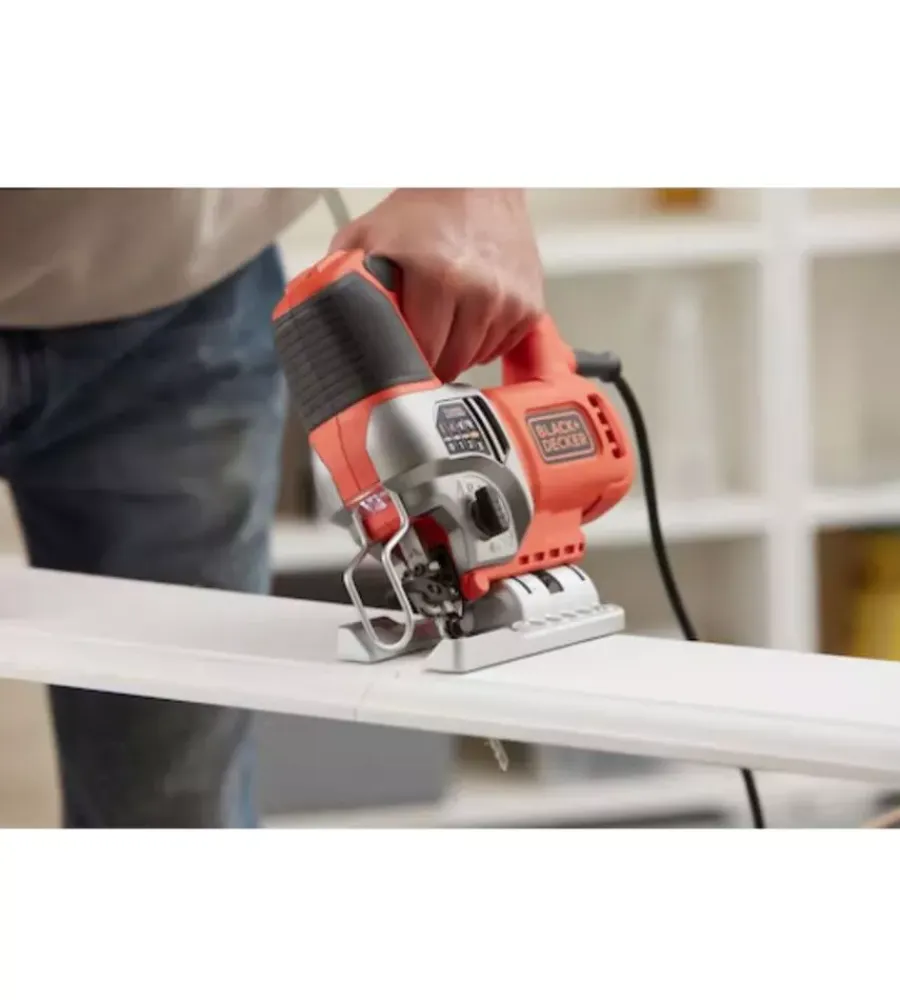 Seghetti Alternativi E Gattuccio-Black+Decker Seghetto alternativo "bes610k-qs" lama 19 mm 650w