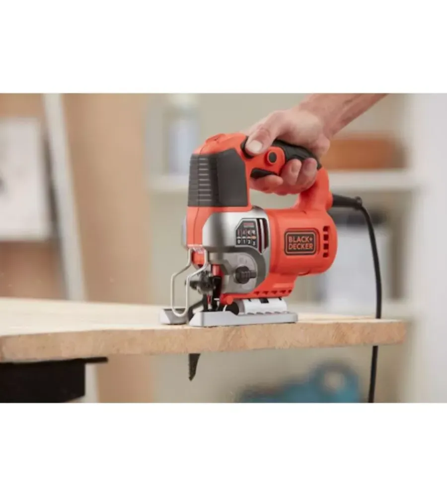 Seghetti Alternativi E Gattuccio-Black+Decker Seghetto alternativo "bes610k-qs" lama 19 mm 650w