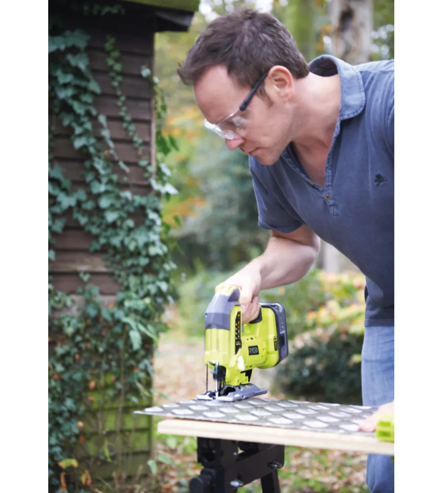 Seghetti Alternativi E Gattuccio-Ryobi Seghetto alternativo pendolare a batteria "r18js-0" 25mm 18v, solo corpo macchina