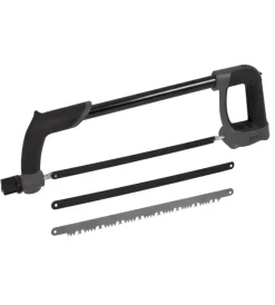 Ribimex Cutter E Forbici|Seghetto orientabile per metallo e legno da 30 cm con 3 lame.
