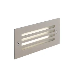 Illuminazione Per Esterno|Segnapassi in alluminio "bolt" con grigliato, 17x6,8x8 cm