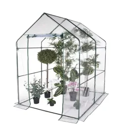 Coltivazione E Cura|Serra a casetta verdelook con telo pvc 140x140x197 cm