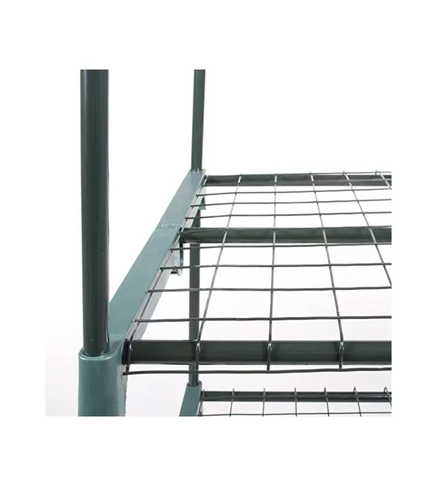 Coltivazione E Cura- Serra da esterno verdelool con 3 ripiani in acciaio e telo in pvc 69x49x125 cm
