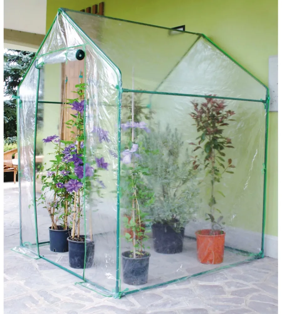 Coltivazione E Cura|Serra da giardino a casetta "francesca" con telo in pvc 155x155x205 cm