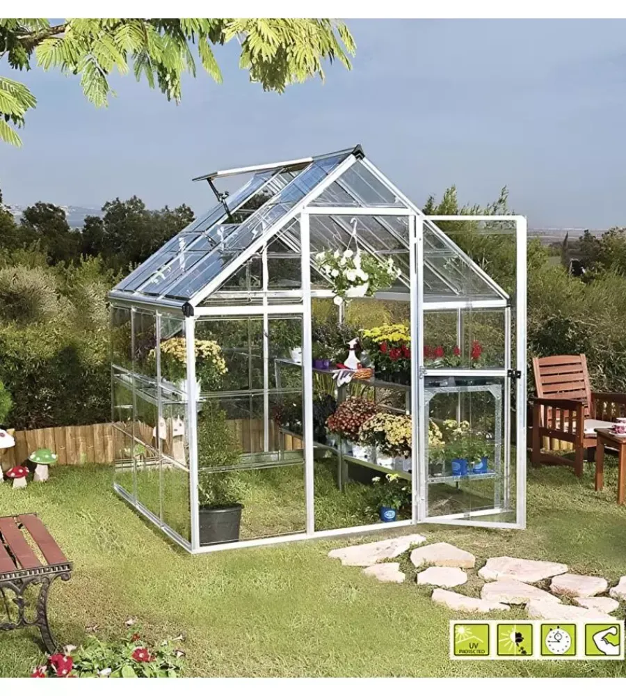 Verdemax Coltivazione E Cura|Serra per giardino "doritis maxi" in policarbonato 185x248x209 cm
