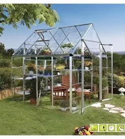 Verdemax Coltivazione E Cura|Serra per giardino "doritis large" in policarbonato 254x249x260 cm