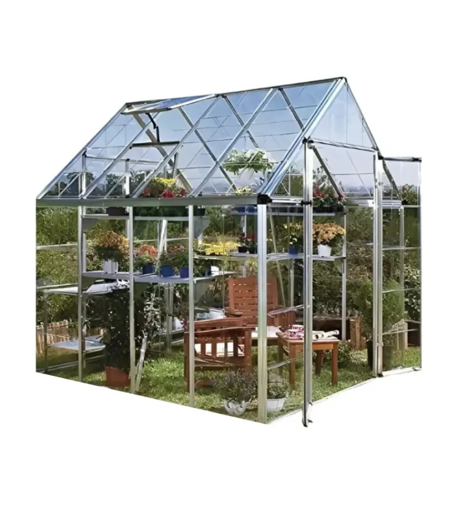 Coltivazione E Cura-Verdemax Serra per giardino "doritis medium" in policarbonato 185x184x209 cm