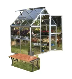 Coltivazione E Cura- Serra per giardino verdemax "doritis mini" in policarbonato 185x122x209 cm