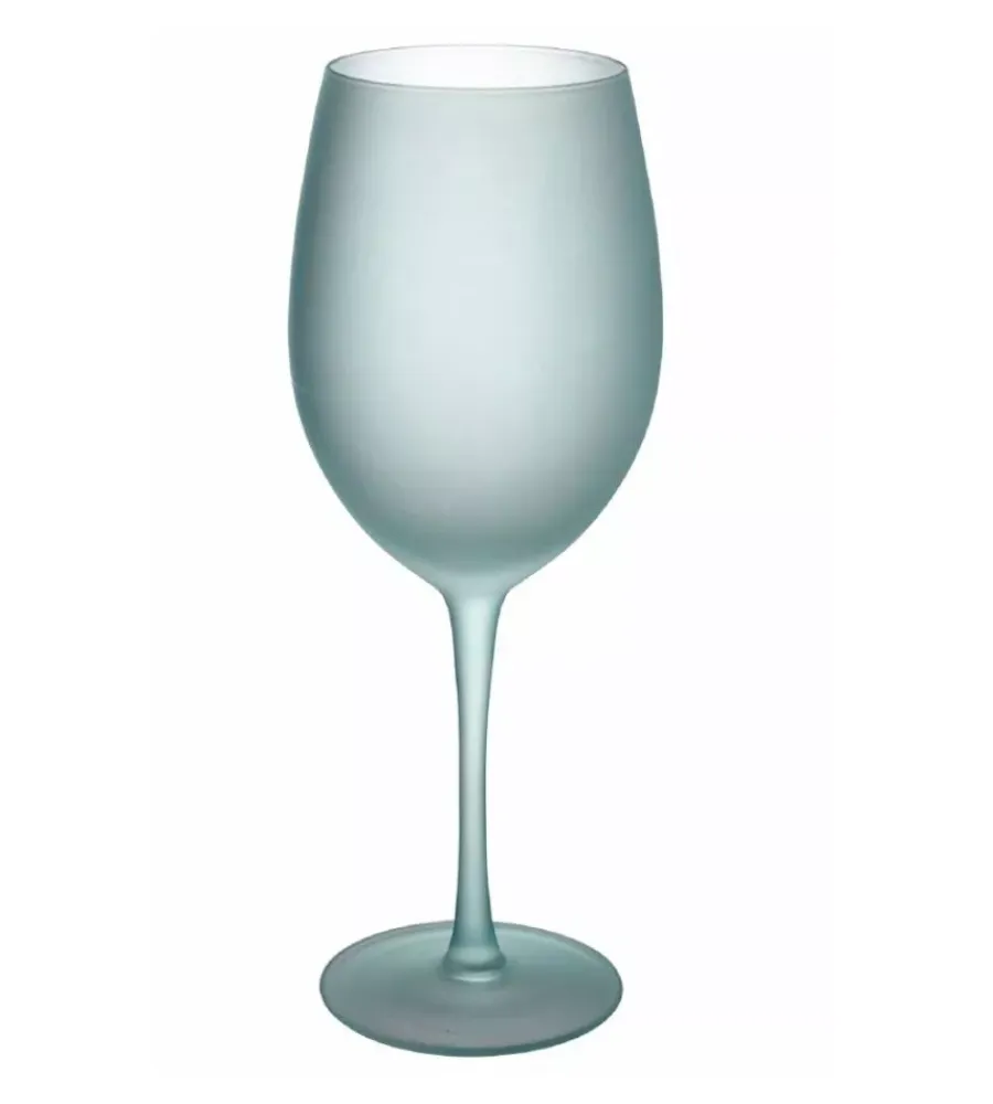 Stoviglie- Servizio calici "happy hour" in vetro sfumature di blu, 6 pezzi