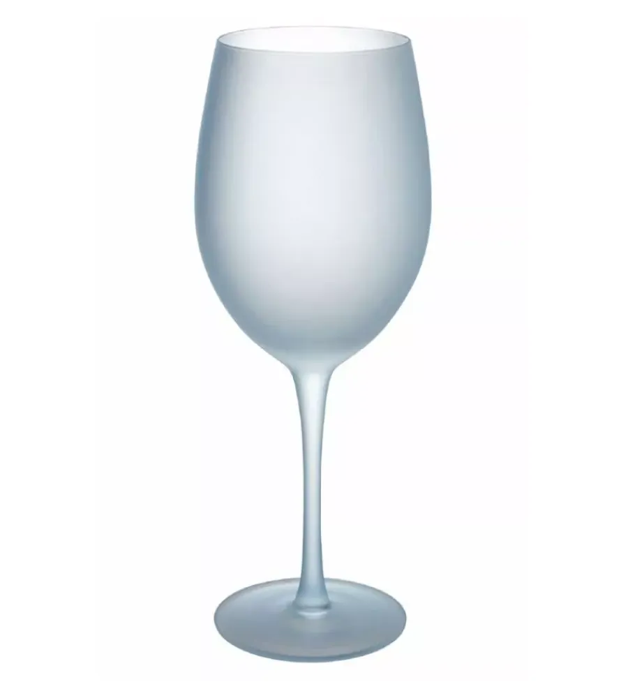 Stoviglie- Servizio calici "happy hour" in vetro sfumature di blu, 6 pezzi