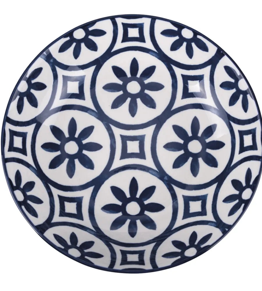 Stoviglie- Servizio piatti villa d'este "paxos" in ceramica, 18 pezzi