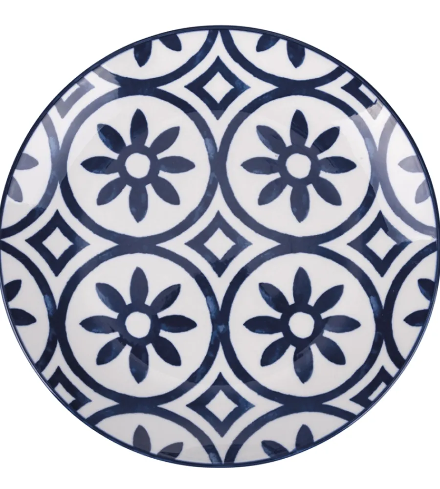 Stoviglie- Servizio piatti villa d'este "paxos" in ceramica, 18 pezzi