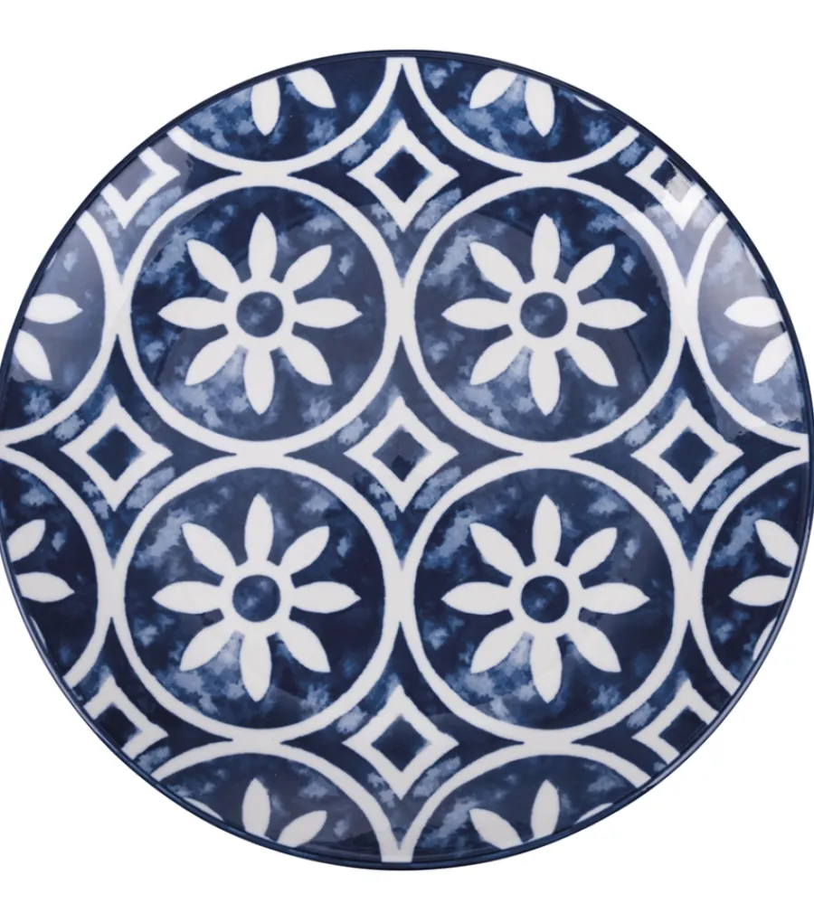 Stoviglie- Servizio piatti villa d'este "paxos" in ceramica, 18 pezzi