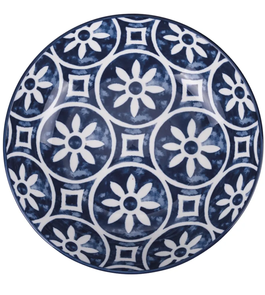 Stoviglie- Servizio piatti villa d'este "paxos" in ceramica, 18 pezzi