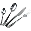 Stoviglie|Servizio posate villa d'este "roun" in acciaio inox silver lucido, 24 pezzi
