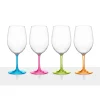 Brunner Campeggio|Set 4 bicchieri per vino "wineglass glamour" in policarbonato 60 cl