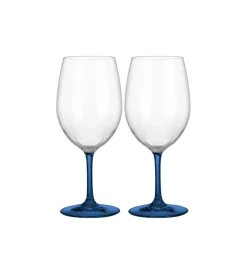 Brunner Campeggio|Set 2 bicchieri per vino "wineglass thango blue" in policarbonato 60 cl