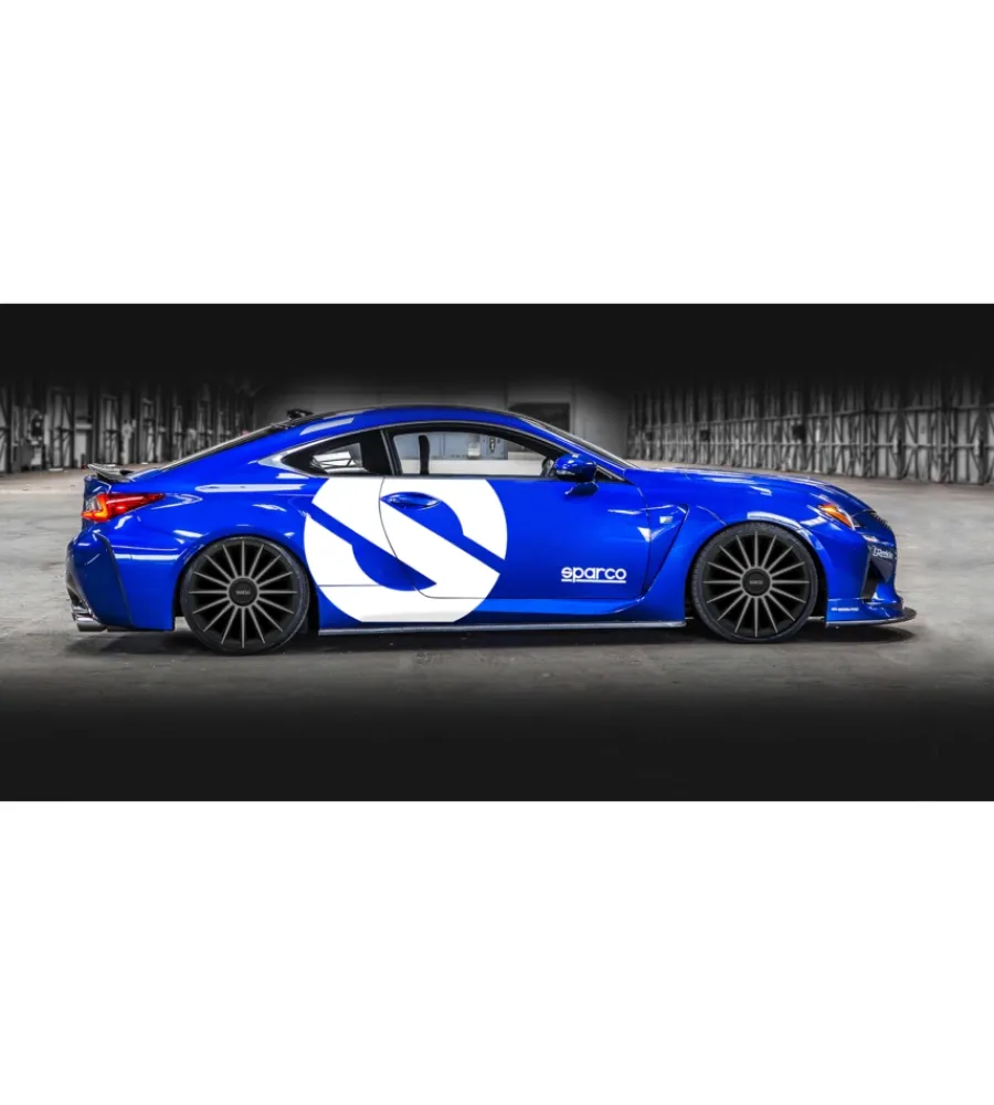 Auto Esterno-Sparco Set 4 copricerchi 16" pollici copriruota auto treviso spc1693bkgr nero grigio
