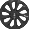 Clearance Set 4 copricerchi auto "sicilia" nero, 15" pollici - spc1570bk Auto Esterno