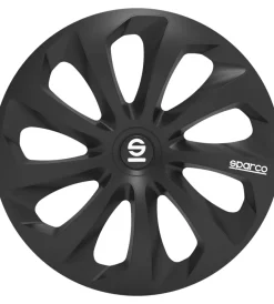 Clearance Set 4 copricerchi auto "sicilia" nero, 15" pollici - spc1570bk Auto Esterno