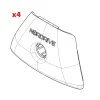 Portaggio-Nordrive Set 4 cover piedi in-rail  n99961