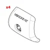 New Set 4 cover piedi rail  n99960 Portaggio