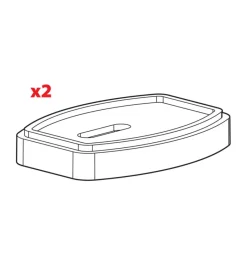 Nordrive Portaggio|Set 2 distanziali per tamponi kit attacchi kargo - h = 13 mm  n99985