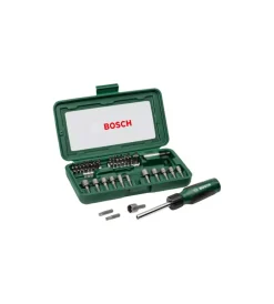 Trapani E Avvitatori-Bosch Set 46 inserti per avvitatore in acciaio inossidabile