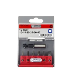 Trapani E Avvitatori|Set 6 inserti torx connex "max-power" con supporto magnetico