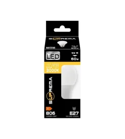Lampadine- Set 4 lampadine led e27 60w 3000k 806lm