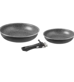 Brunner Campeggio|Set 2 padelle da camperggio "pirate pan 3" in alluminio antiaderente