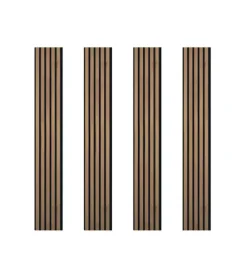 Isolazione Termoacustico|Set 4 pannelli decorativi a muro "anna" 1190x186x12 mm