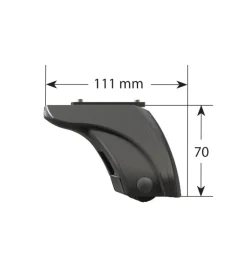 Nordrive Portaggio|Set 4 piedi a profilo basso per vetture con tetto standard  n20002