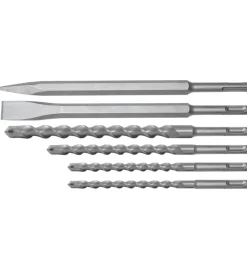 Martelli E Scalpelli-Valex Set 6 punte e scalpelli sds plus - - 6 pezzi