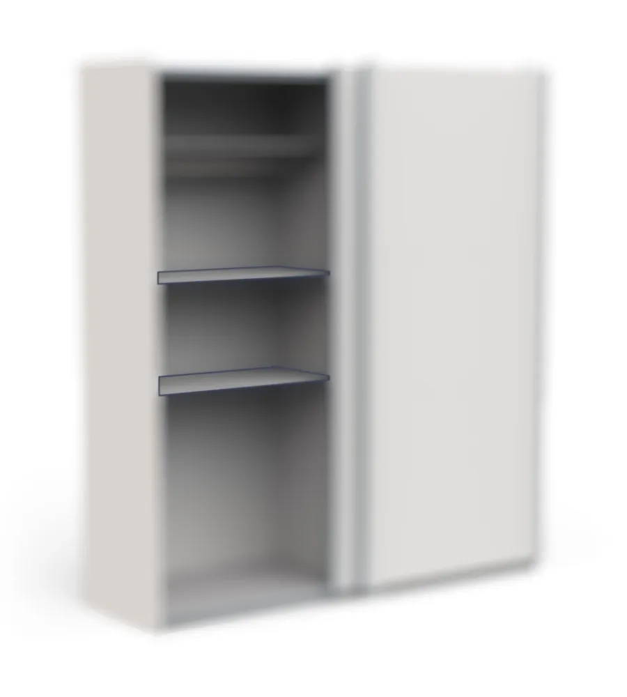 New Set 2 ripiano per armadio "ghost 180", 86,8x39,1x3 cm Armadi