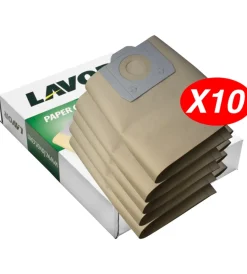 Lavorwash Aspiratori|Set 10 sacchetti raccoglitori per aspiratori lavor "wd 255 xe" e "wtp 50 xe"