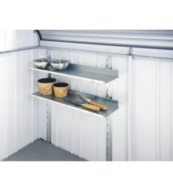 Biohort Casette Da Giardino|Set 2 scaffali per baule da esterno "storemax 190" in acciaio zincato - cod. 74020