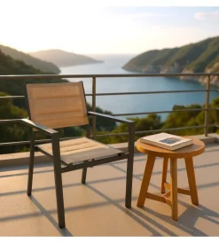 Mobili Da Giardino E Accessori- Set 6 sedie da esterno con braccioli riviera 