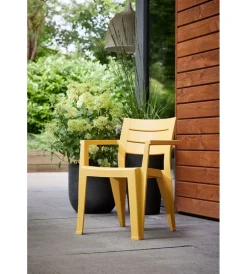 Mobili Da Giardino E Accessori-Keter Set 6 sedie da esterno impilabili 