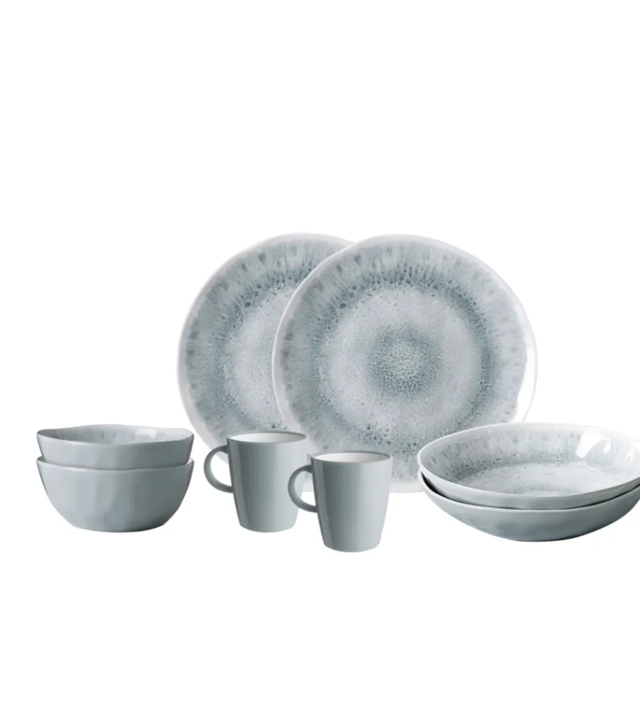 Campeggio-Brunner Set 8 stoviglie da campeggio "pearl" in stone touch antiscivolo