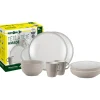 Outlet Set 8 stoviglie da campeggio "amadè" in stone touch antiscivolo Campeggio