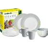 Sale Set 8 stoviglie da campeggio "sandhya" in melamina antiscivolo Campeggio