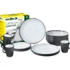 Best Set 16 stoviglie da campeggio "granada" in stone touch antiscivolo Campeggio