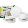 Brunner Campeggio|Set 12 stoviglie da campeggio "odette" in stone touch antiscivolo