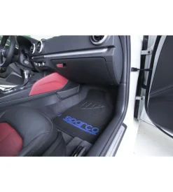 Discount Set 4 tappetini neri e blu per auto Auto Interno