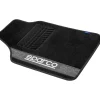 Sparco Auto Interno|Set 4 tappetini neri e grigi per auto in moquette