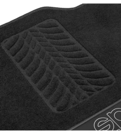 Sparco Auto Interno|Set 4 tappetini neri per auto in moquette