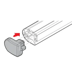New Set 2 tappi apribili per barre kargo-plus  n99964 Portaggio